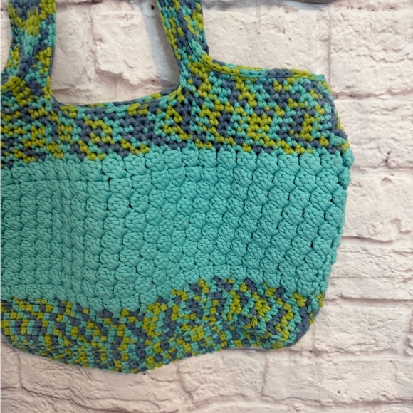 Handmade crochet shoulder bag tote granny core cottage core vintage - Picture 4 of 8